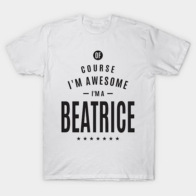 Beatrice Personalized Name T-Shirt by cidolopez